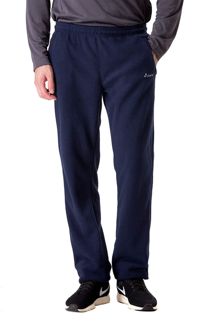 clothin Men/Women Polar Fleece Thermal Sweatpants Apparel & Accessories > Clothing > Activewear clothin Elastic-cuff Men Navy X-Large 
