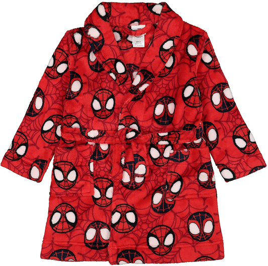 Marvel Boys Spiderman Robe Apparel & Accessories > Clothing > Sleepwear & Loungewear > Robes Kylie Max   