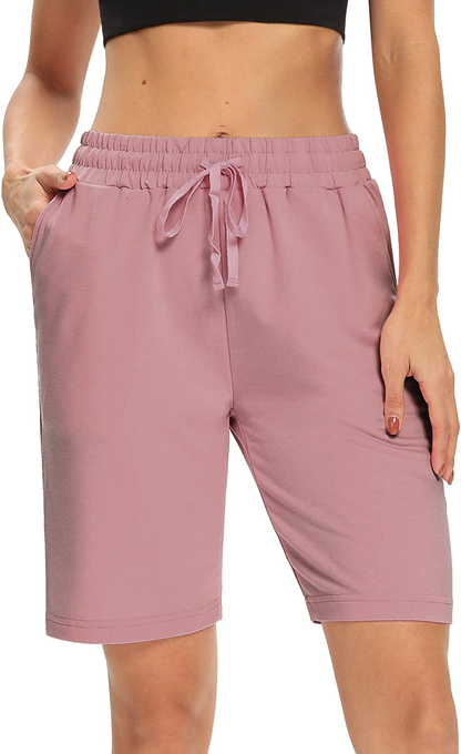 DIBAOLONG Womens Yoga Shorts Loose Comfy Drawstring Lounge Bermuda Shorts with 3 Pockets Apparel & Accessories > Clothing > Shorts Kylie Max   