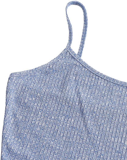 Sweatyrocks Women'S Suit Two Piece Outfits Sleeveless Crop Cami Top and Shorts Set Apparel & Accessories > Clothing > Sleepwear & Loungewear Kylie Max   