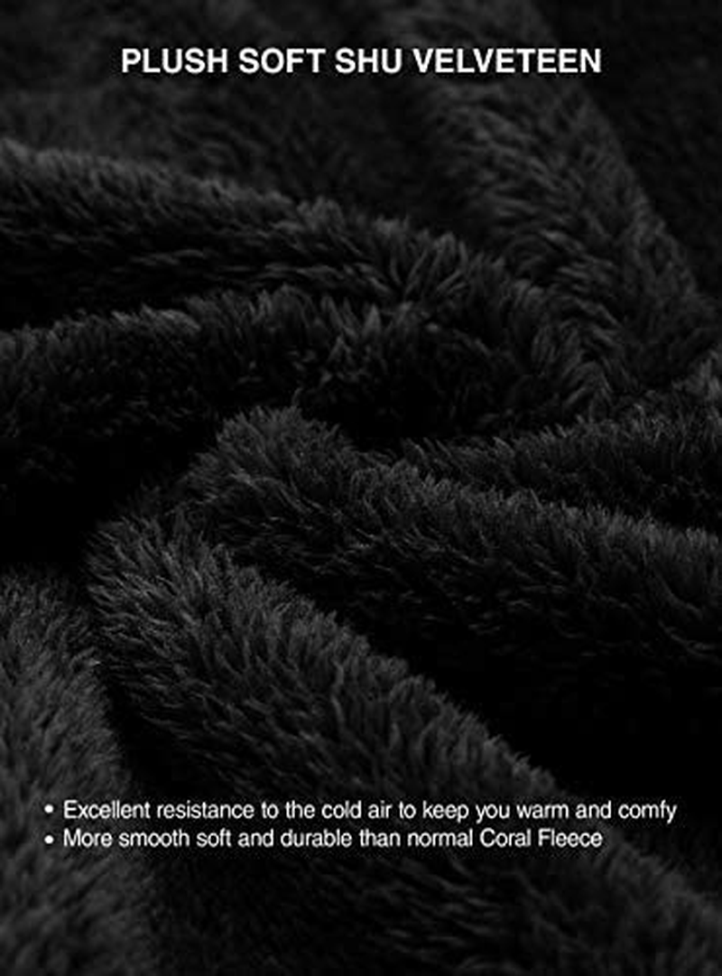 DAVID ARCHY Men'S Soft Fleece Plush Robe Full Length Long Bathrobe Apparel & Accessories > Clothing > Sleepwear & Loungewear > Robes Kylie Max   