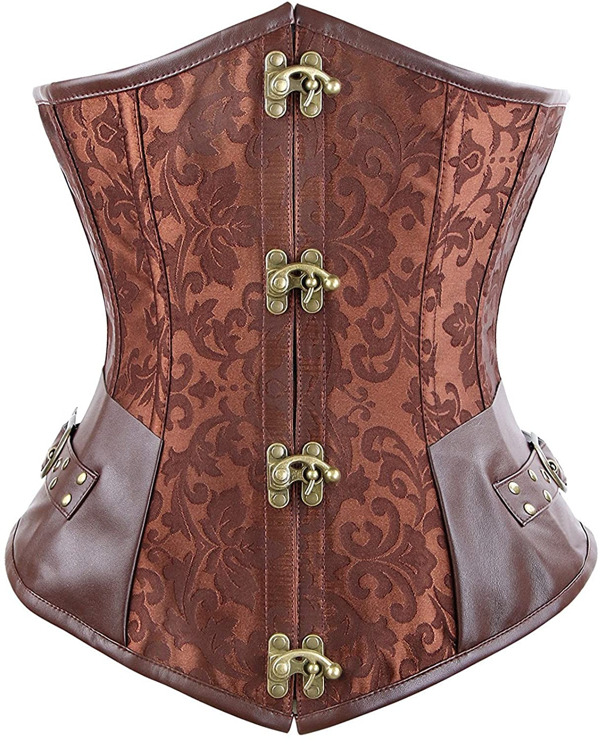 Blidece Women'S Fashion PU Leather Halter Shoulder Straps Underbust Corset Top Apparel & Accessories > Clothing > Underwear & Socks > Lingerie Blidece   