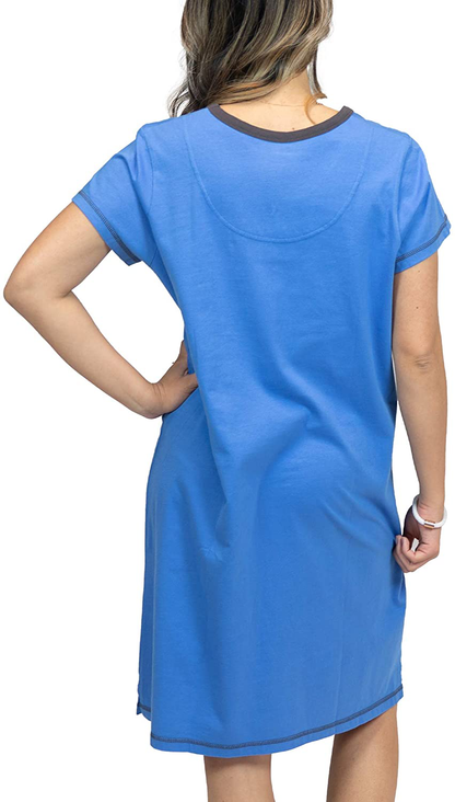 Lazy One V-Neck Nightshirts for Women, Animal Designs Apparel & Accessories > Clothing > Sleepwear & Loungewear > Nightgowns Kylie Max   