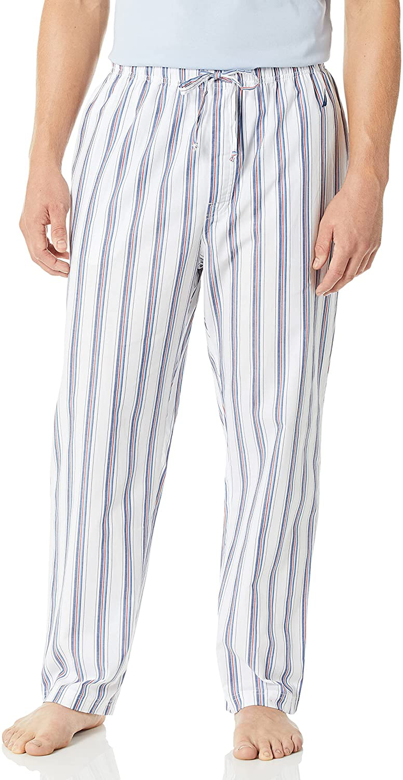 Nautica Men'S Soft Woven 100% Cotton Elastic Waistband Sleep Pajama Pant Apparel & Accessories > Clothing > Sleepwear & Loungewear > Pajamas Kylie Max   