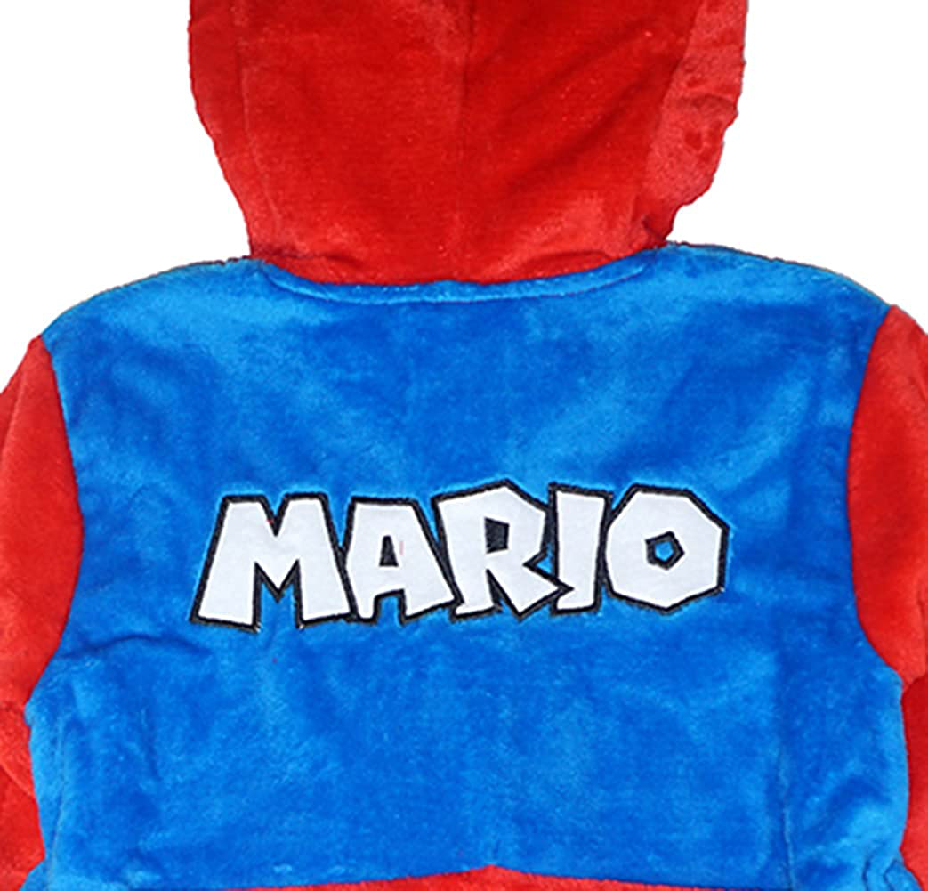 SUPER MARIO Boys Costume Plush Robe Apparel & Accessories > Clothing > Sleepwear & Loungewear > Robes Kylie Max   