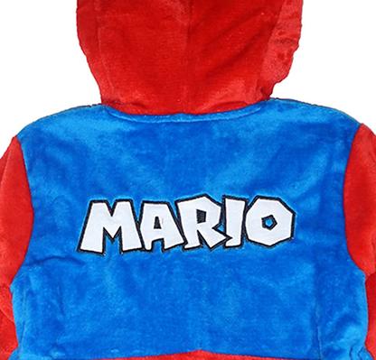 SUPER MARIO Boys Costume Plush Robe Apparel & Accessories > Clothing > Sleepwear & Loungewear > Robes Kylie Max   