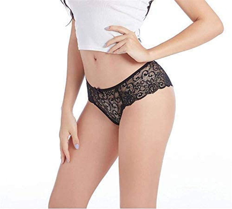 Sunm Boutique Womens Underwear Invisible Seamless Bikini Lace Underwear Half Back Coverage Panties Apparel & Accessories > Clothing > Underwear & Socks > Underwear Sunm Boutique   