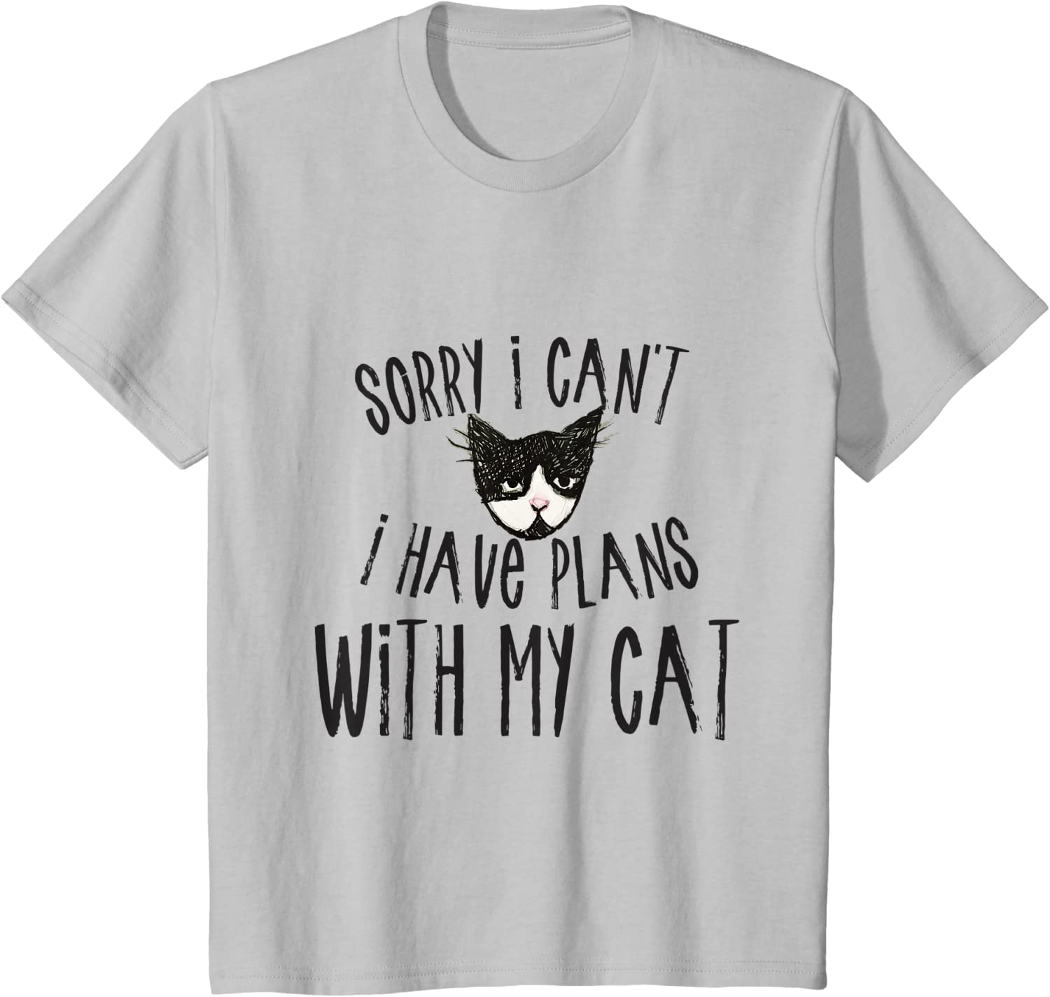 Sorry I can't I have plans with my Cat T-Shirt Arts & Entertainment > Party & Celebration > Gift Giving Caterpillar Silver Youth Kids 2