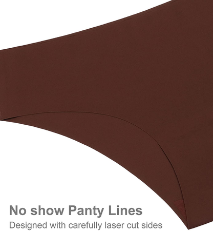 SHARICCA Women Seamless Cheeky Bikini No Show Panties Ladies Invisible Breathable Briefs Soft Stretch Underwear Multi Pack Apparel & Accessories > Clothing > Underwear & Socks > Underwear SHARICCA   