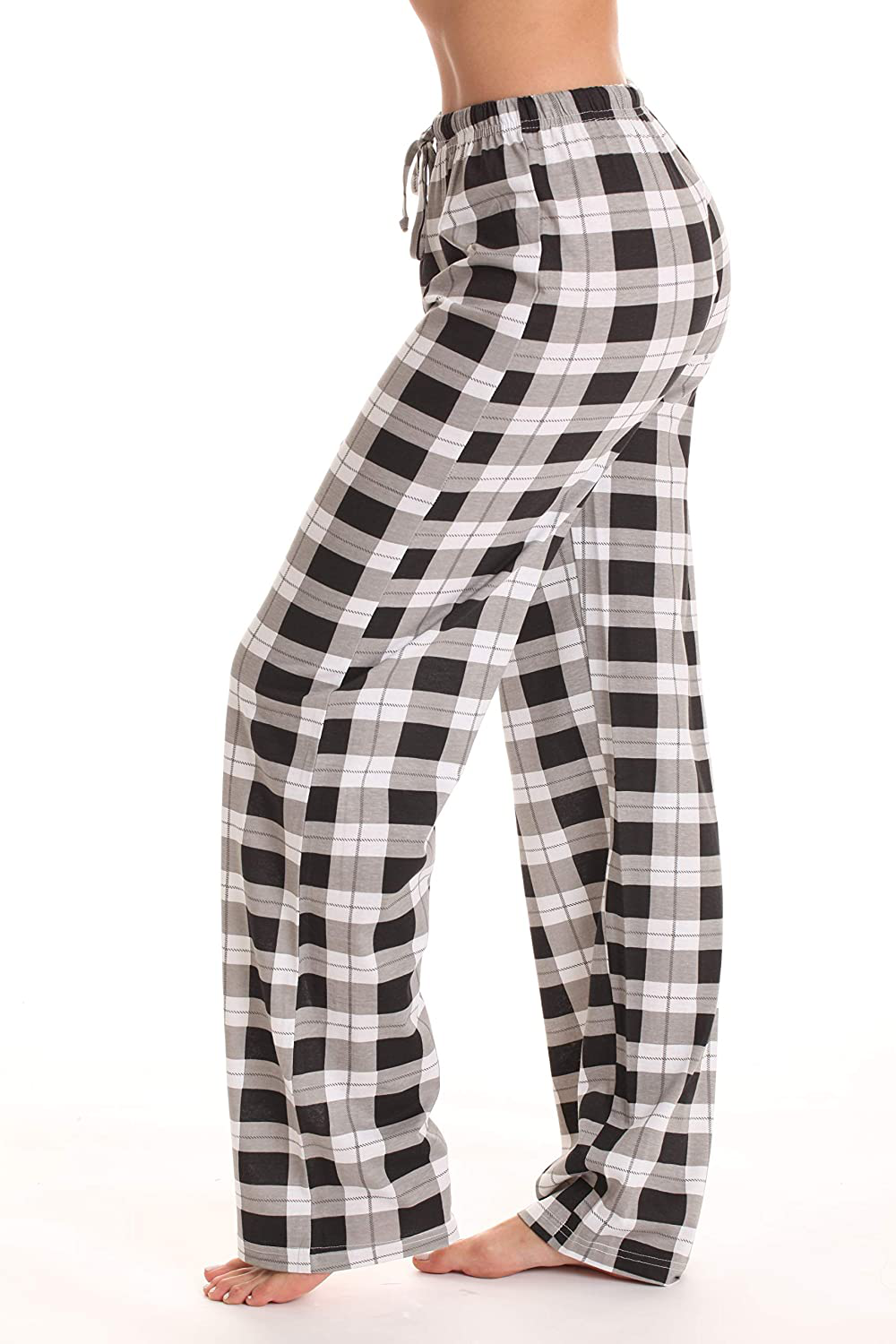 Just Love 100% Cotton Jersey Women Plaid Pajama Pants Sleepwear Apparel & Accessories > Clothing > Sleepwear & Loungewear > Pajamas Kylie Max   