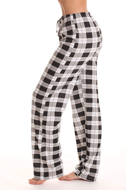 Just Love 100% Cotton Jersey Women Plaid Pajama Pants Sleepwear Apparel & Accessories > Clothing > Sleepwear & Loungewear > Pajamas Kylie Max   