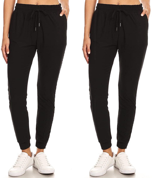 LA12ST Women'S Soft Jogger Pants Drawstring Pockets Lightweight Sweatpants Apparel & Accessories > Clothing > Activewear Kylie Max   