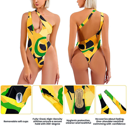 Sexy Women'S One Piece Swimsuits One Shoulder Brazilian Bathing Suits Tummy Control Swimwear Monokini Sets for Women Apparel & Accessories > Clothing > Swimwear Kylie Max   