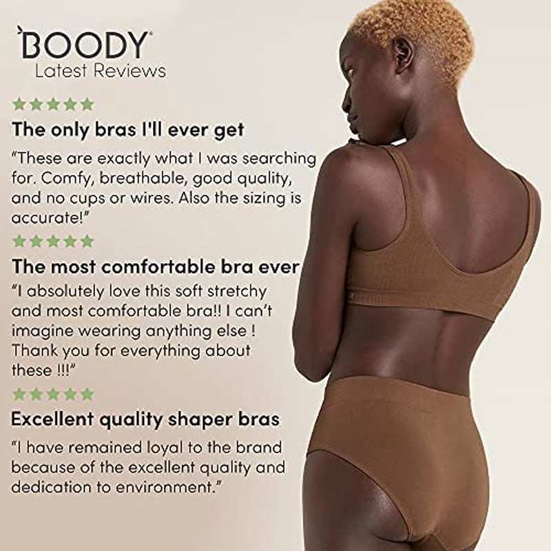 Boody Body Ecowear Women'S Shaper Bra - Bamboo Viscose - No Wires, Light Support Apparel & Accessories > Clothing > Underwear & Socks > Bras Kylie Max   