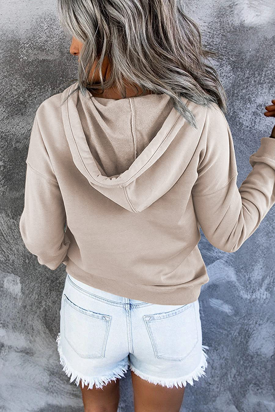 Ezymall Womens Casual Hoodies Pullover Tops Drawstring Long Sleeve Sweatshirts Fall Clothes with Pocket Apparel & Accessories > Clothing > Activewear Kylie Max   