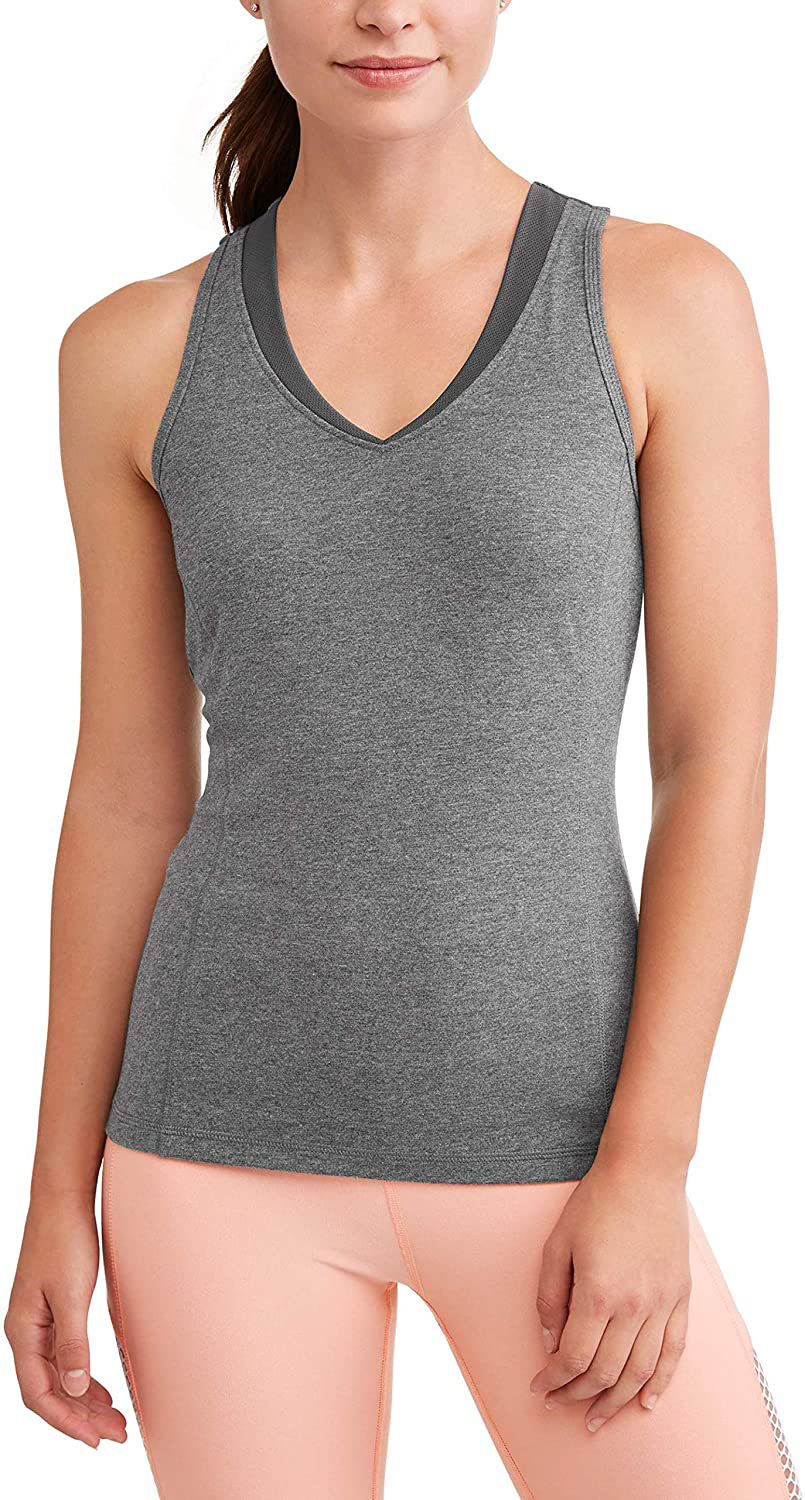 Athletic Works Women'S Dri More Core Shelf-Bra Racerback Tank Top Apparel & Accessories > Clothing > Activewear Kylie Max   