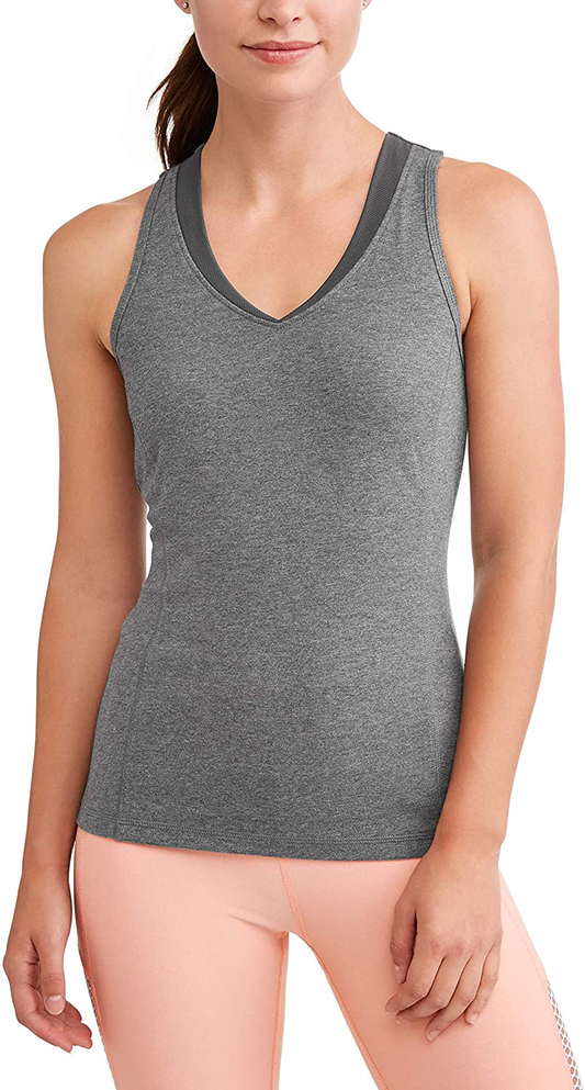 Athletic Works Women'S Dri More Core Shelf-Bra Racerback Tank Top Apparel & Accessories > Clothing > Activewear Kylie Max   