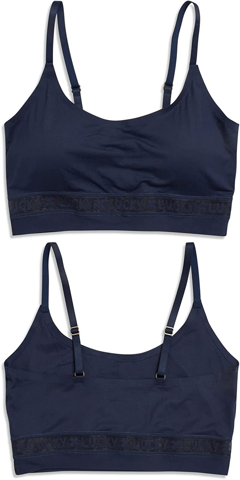 Lucky Brand Women’S Bra – 3 Pack Seamless Comfort Crop Cami Lounge Bralette (S-XL) Apparel & Accessories > Clothing > Underwear & Socks > Bras Kylie Max   