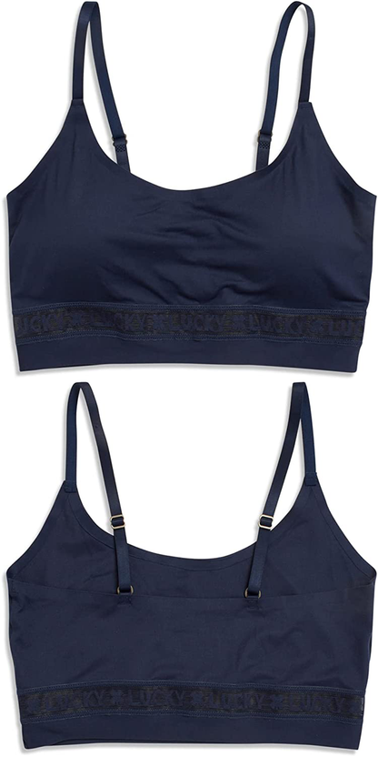 Lucky Brand Women’S Bra – 3 Pack Seamless Comfort Crop Cami Lounge Bralette (S-XL) Apparel & Accessories > Clothing > Underwear & Socks > Bras Kylie Max   