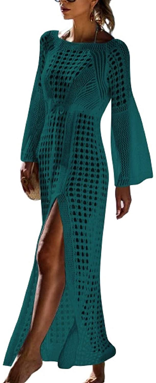 Wander Agio Beach Tops Sexy Floral Cover Dresses Bikini Cover-Ups Net Long Skirt Apparel & Accessories > Clothing > Swimwear Kylie Max   