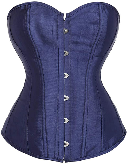 Corsets for Women plus Size Black Corset Sexy Bustier Corset Top Lingerie Apparel & Accessories > Clothing > Underwear & Socks > Lingerie frawirshau Navy Large 
