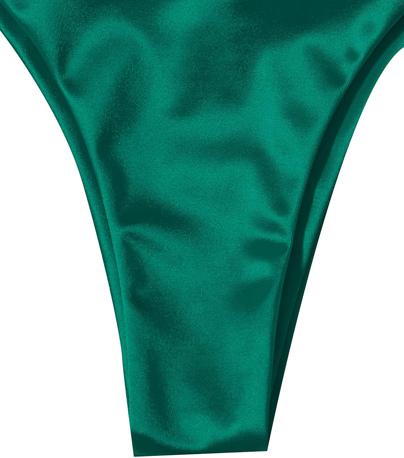 SOLY HUX Women'S Metallic Halter Top Two Piece Swimsuit Tie Side Triangle Bikini  Kylie Max   