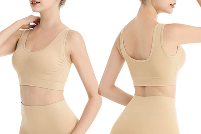 Lemef 3-Pack Seamless Sports Bra Wirefree Yoga Bra with Removable Pads for Women Apparel & Accessories > Clothing > Underwear & Socks > Bras Kylie Max   