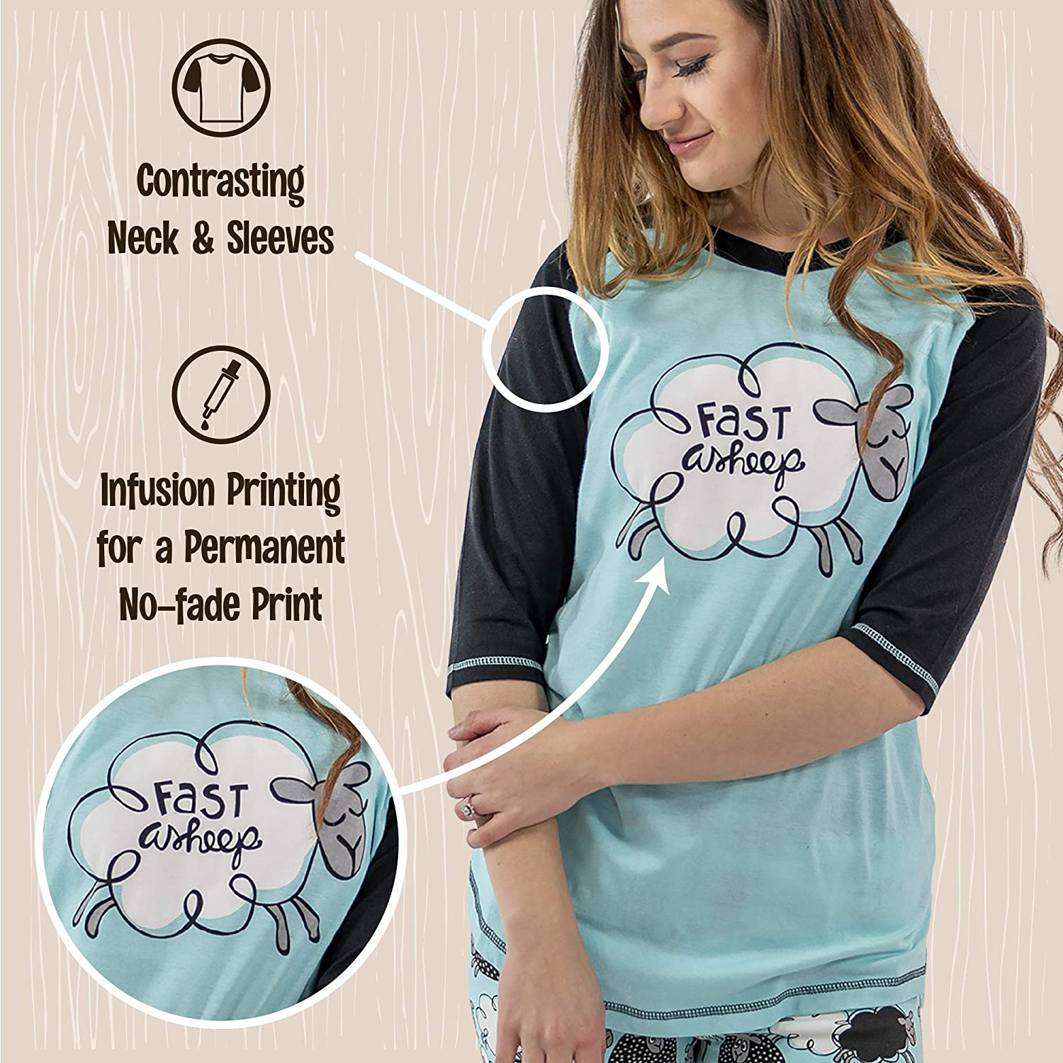 Lazy One Women'S Leggings and Tees, Pajama Separates, Cozy Loungewear for Women Apparel & Accessories > Clothing > Sleepwear & Loungewear > Pajamas Kylie Max   