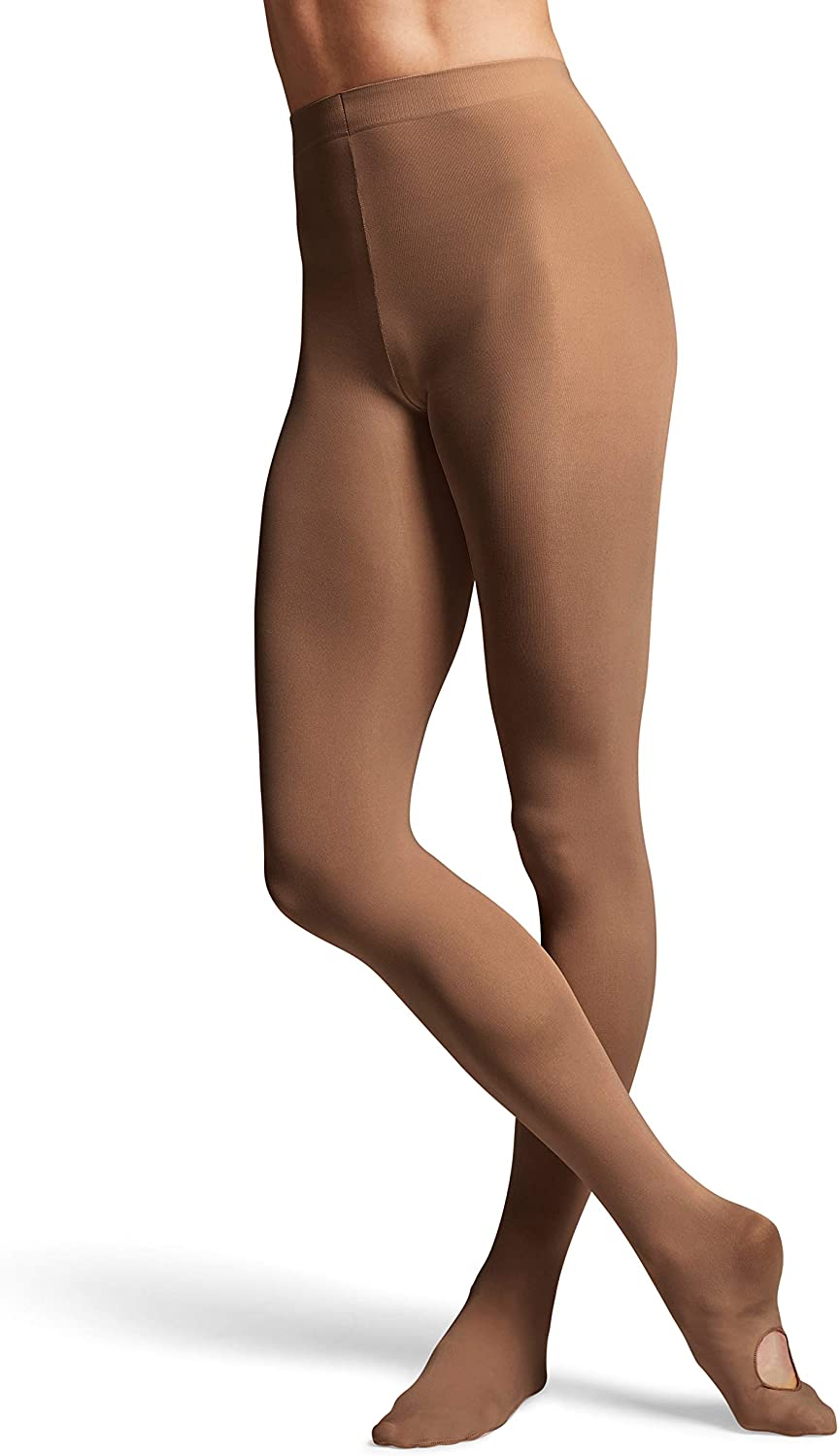 BLOCH Women'S Ladies Contoursoft Adaptatoe Tights Apparel & Accessories > Clothing > Underwear & Socks > Shapewear Bloch Coffee Small 