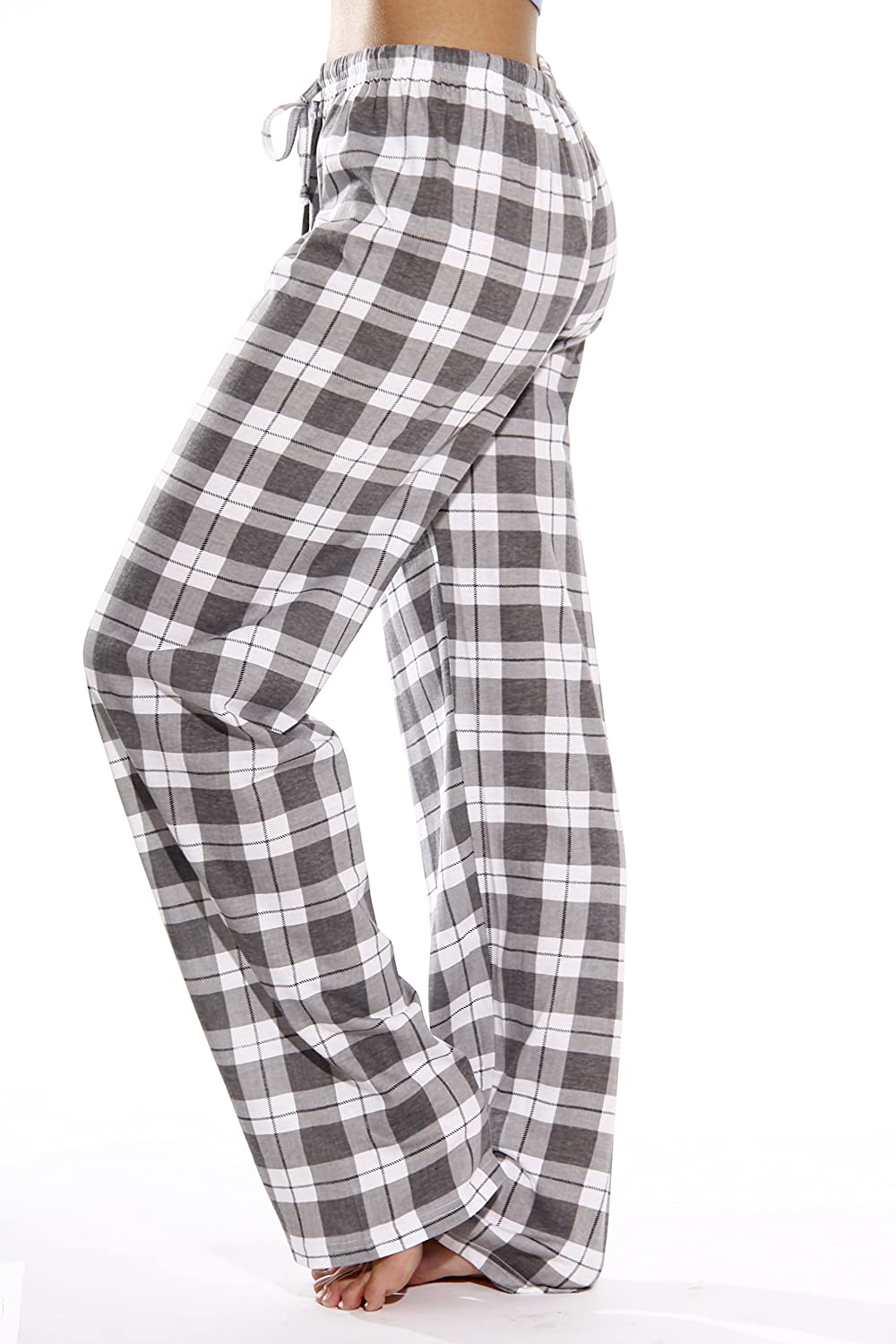 Just Love 100% Cotton Jersey Women Plaid Pajama Pants Sleepwear Apparel & Accessories > Clothing > Sleepwear & Loungewear > Pajamas Kylie Max   