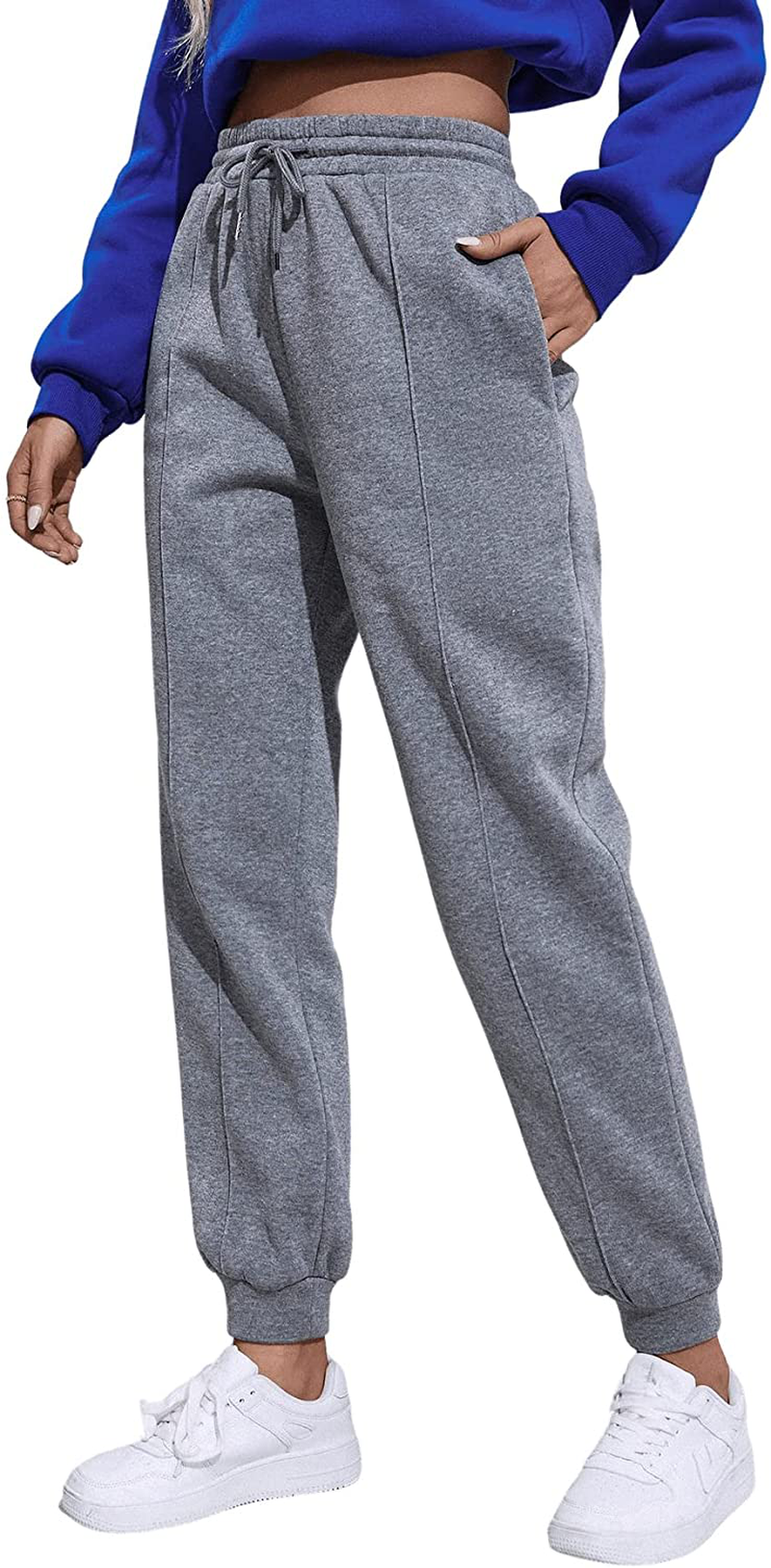 Sweatyrocks Women'S Drawstring Waist Striped Side Jogger Sweatpants with Pocket Apparel & Accessories > Clothing > Activewear Kylie Max   