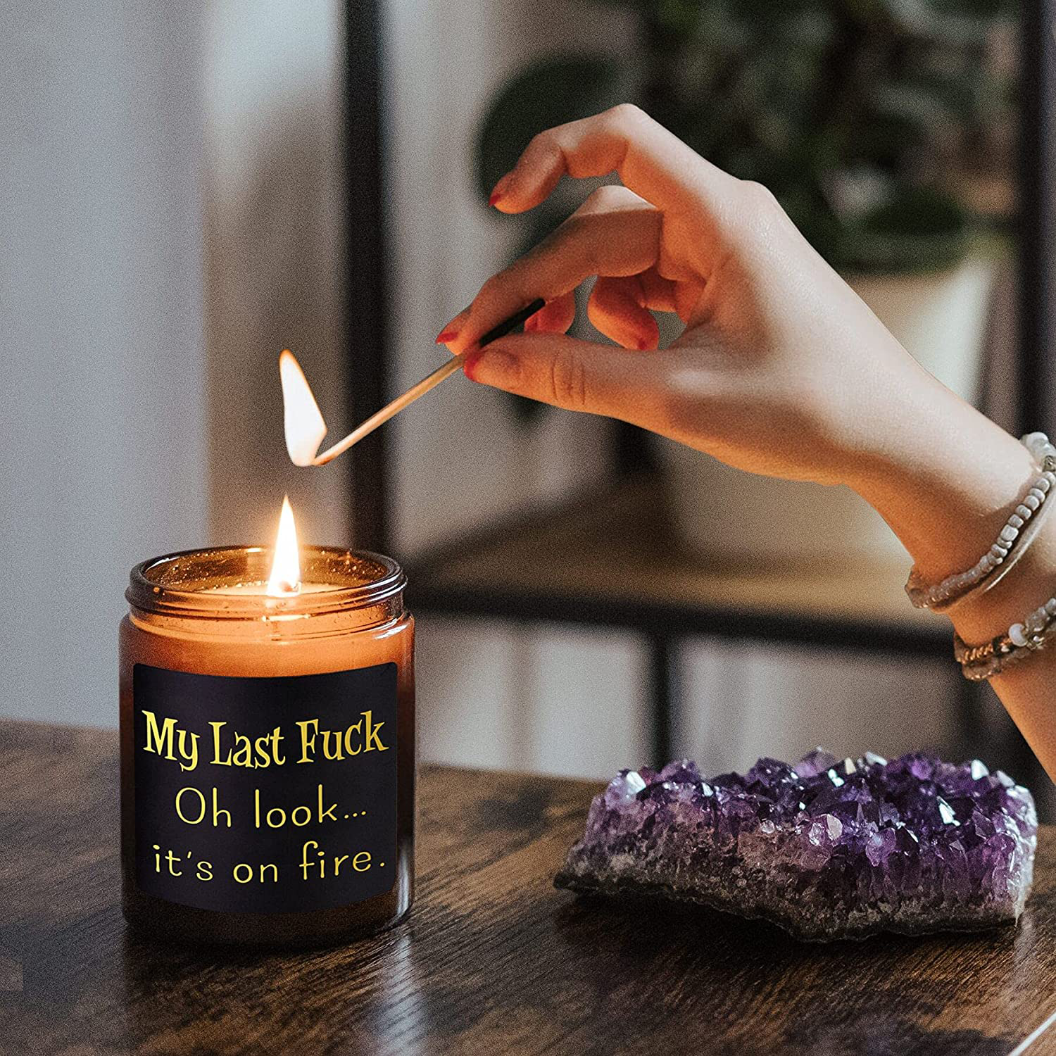 KLL Lavender Scented Funny Candles- Funny Gifts for Women, Men, Friend- Gift for Her, Him- BFF Gifts- Candle Gifts- Valentines Day Gifts for Him, Boyfriend- Christmas Day Gifts (7oz) Arts & Entertainment > Party & Celebration > Gift Giving KLL   