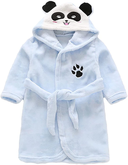 Toddler Baby Boys Girls Cartoon Bathrobe Flannel Robe Winter Night-Robe Apparel & Accessories > Clothing > Sleepwear & Loungewear > Robes Kylie Max   