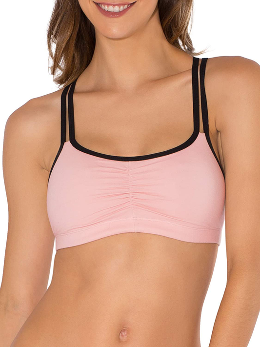 Fruit of the Loom Women'S Spaghetti Strap Cotton Pullover Sports Bra Apparel & Accessories > Clothing > Underwear & Socks > Bras Kylie Max   
