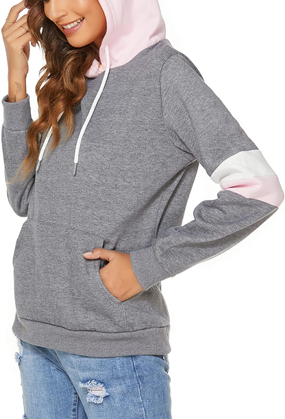 FINWANLO Hoodies for Women Casual Long Sleeve Tops Fleece Pullover Hooded Sweatshirts Jacket with Pockets Apparel & Accessories > Clothing > Activewear Kylie Max   