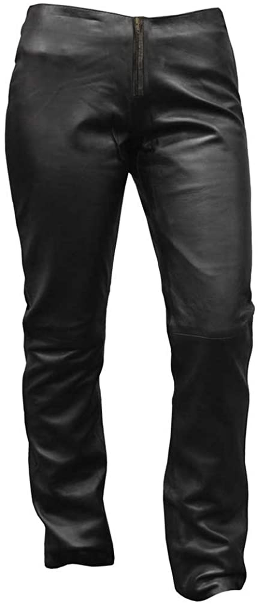 Redline Women'S Hip Hugger Light-Weight Riding Leather Pants, Black L-3500 Apparel & Accessories > Clothing > Underwear & Socks > Underwear Redline Leather 4  
