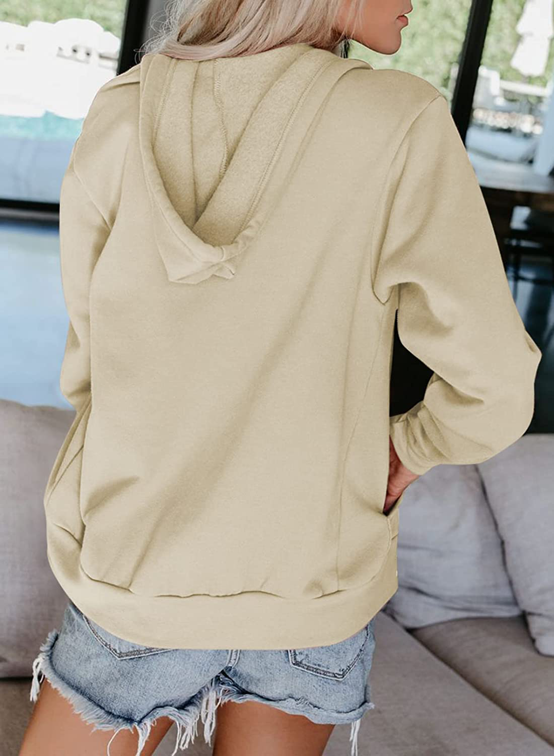 Dokotoo Women'S Full Zip up Hoodie Long Sleeve Hooded Sweatshirts Pockets Jacket Coat for Women Apparel & Accessories > Clothing > Activewear Kylie Max   