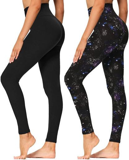 High Waisted Leggings for Women - Soft Athletic Tummy Control Pants for Running Cycling Yoga Workout - Reg & Plus Size Apparel & Accessories > Clothing > Activewear syrinx   