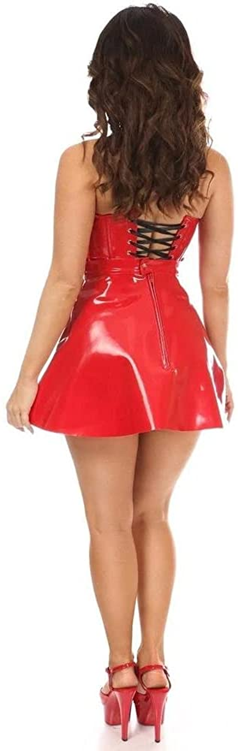 Daisy Corsets Lavish Black Patent PVC Underwire Bustier Apparel & Accessories > Clothing > Underwear & Socks > Lingerie Daisy corsets   