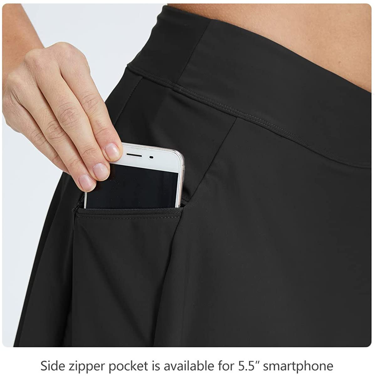 BALEAF Women'S High Waisted Swim Skirt Bikini Tankini Bottom with Side Pocket Apparel & Accessories > Clothing > Swimwear Kylie Max   