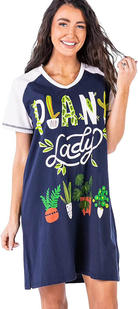 Lazy One V-Neck Nightshirts for Women, Animal Designs Apparel & Accessories > Clothing > Sleepwear & Loungewear > Nightgowns Kylie Max   
