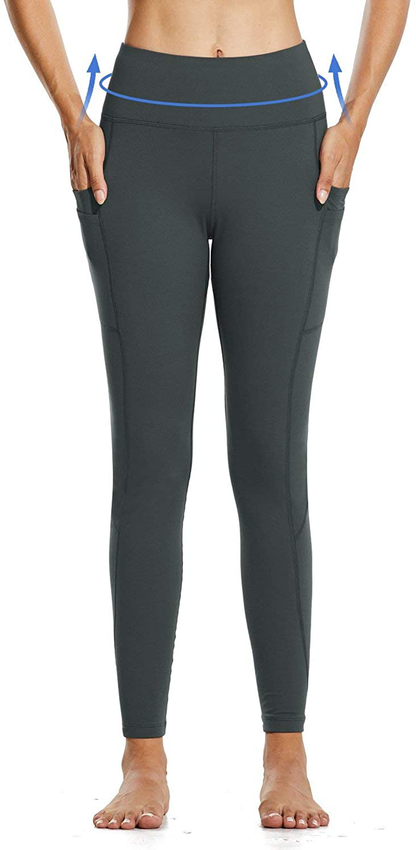 BALEAF Women's Fleece Lined Water Resistant Legging High Waisted Thermal Winter Hiking Running Pants Pockets Apparel & Accessories > Clothing > Activewear BALEAF   