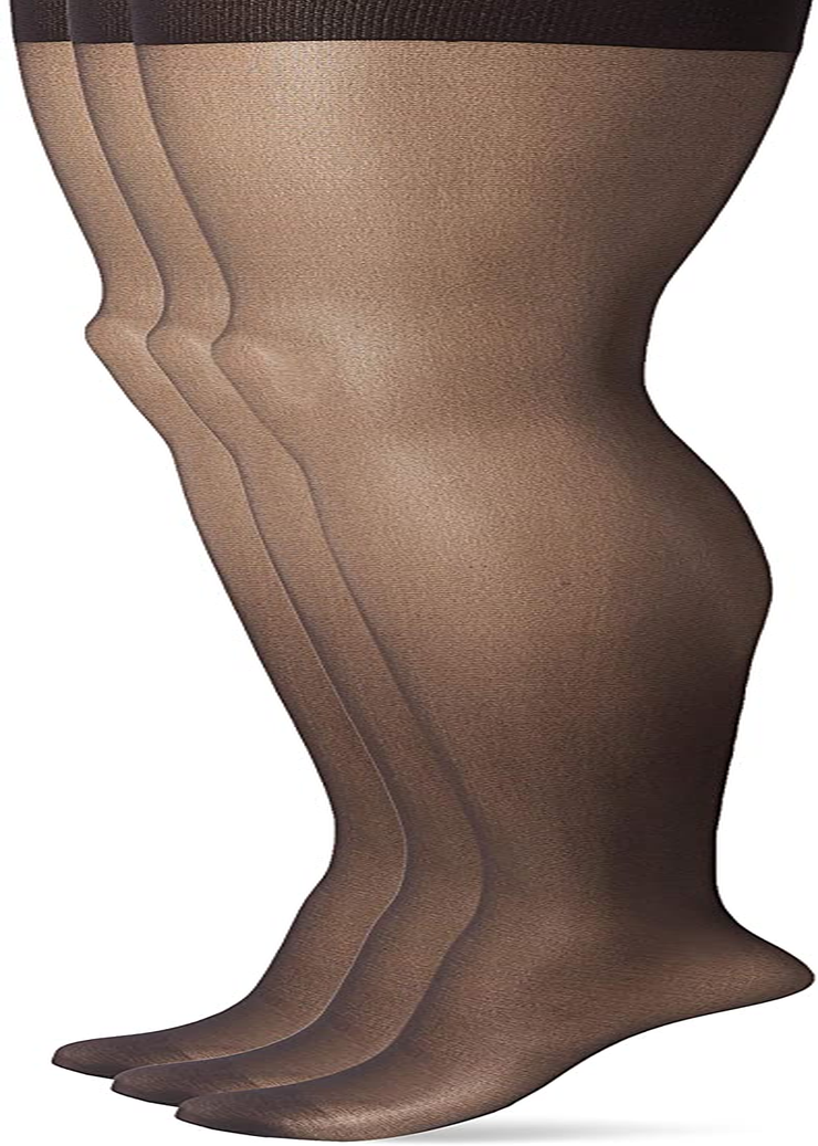 No Nonsense Women'S Great Shapes All over Shaping Tight Apparel & Accessories > Clothing > Underwear & Socks > Shapewear KYLIE MAX Midnight Black - 3 Pair Pack E 
