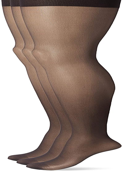 No Nonsense Women'S Great Shapes All over Shaping Tight Apparel & Accessories > Clothing > Underwear & Socks > Shapewear KYLIE MAX Midnight Black - 3 Pair Pack E 