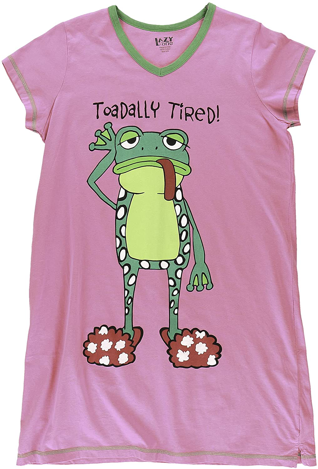 Lazy One V-Neck Nightshirts for Women, Animal Designs Apparel & Accessories > Clothing > Sleepwear & Loungewear > Nightgowns Kylie Max   