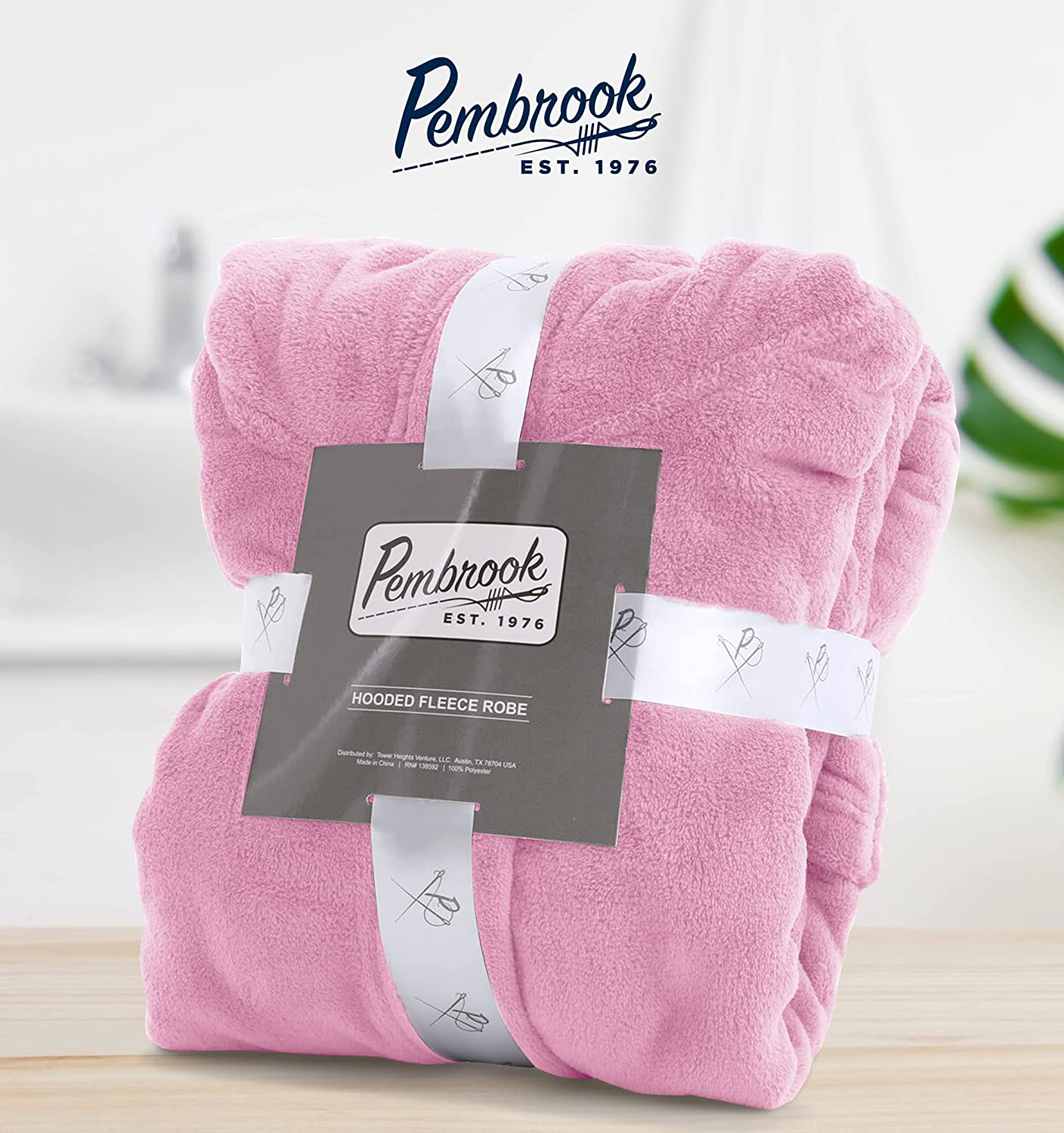 Pembrook Hooded Robes for Women with Pockets - Plush Fleece Bathrobe for Women | Robe with Hood for Women Apparel & Accessories > Clothing > Sleepwear & Loungewear > Robes Kylie Max   
