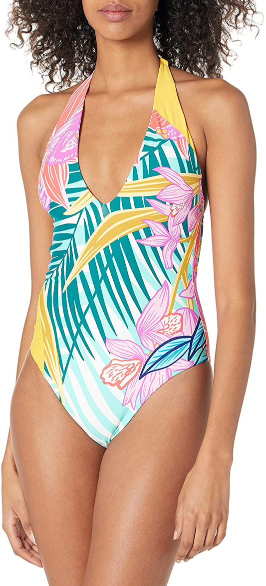 Trina Turk Women'S V-Plunge One Piece Swimsuit Apparel & Accessories > Clothing > Swimwear Kylie Max   