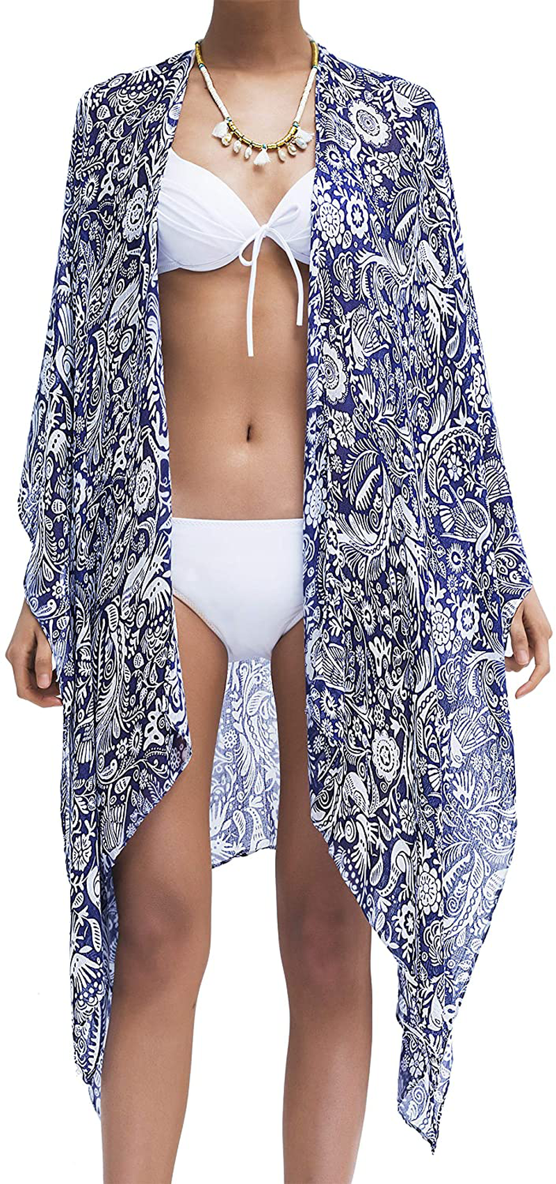 Moss Rose Women Summer Bikini Kimono Bathing Suit Cover Ups for Swimwear Apparel & Accessories > Clothing > Swimwear Kylie Max   