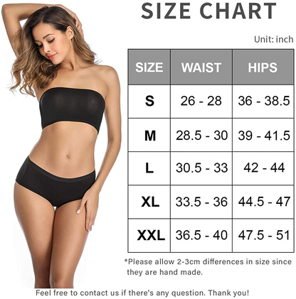 OLIKEME Womens Underwear Mid Waist Full Coverage Breathable Cotton Ladies Briefs Hipster Panties for Women Apparel & Accessories > Clothing > Underwear & Socks > Underwear OLIKEME   