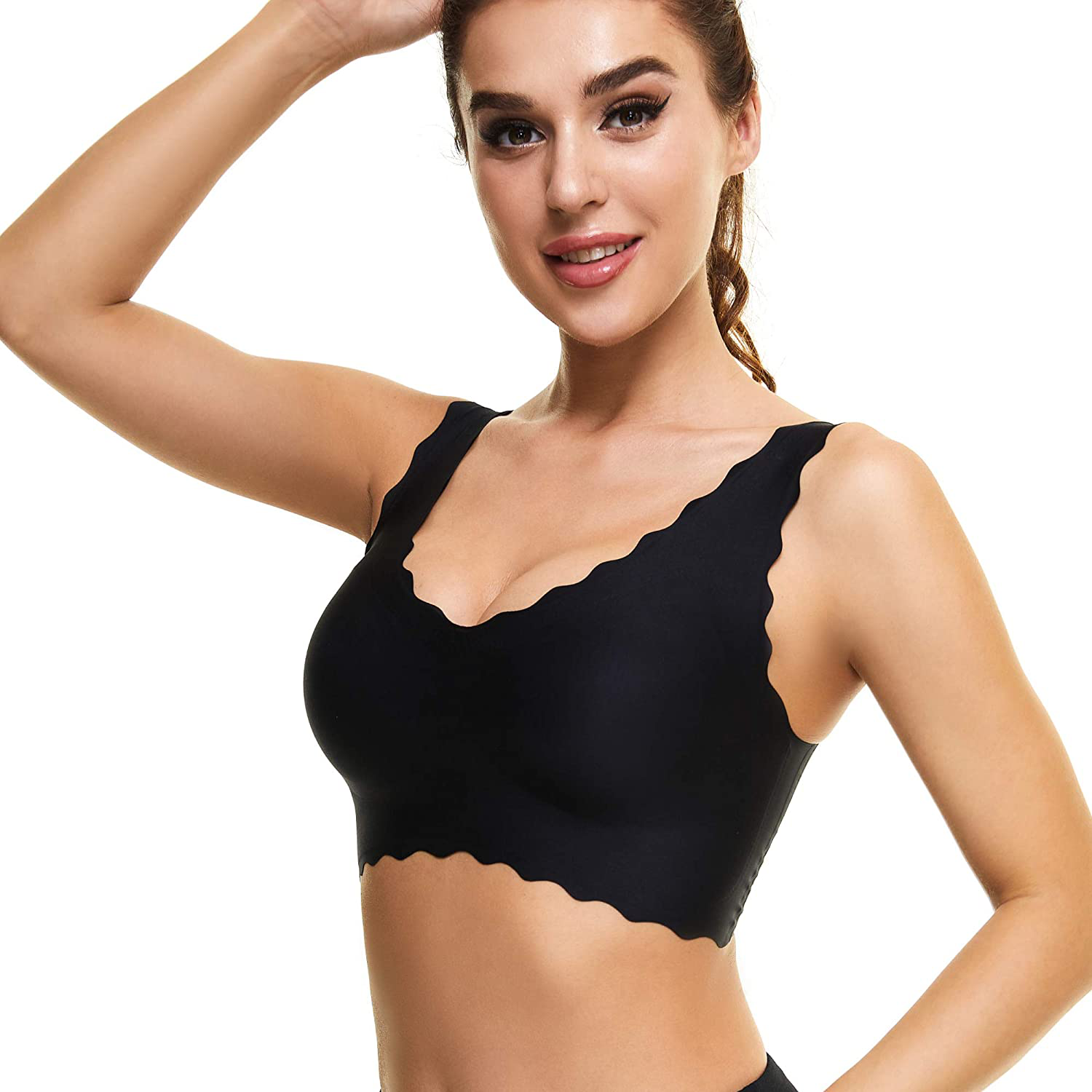 UOTJCNR Women'S Seamless Wireless Invisible Bra Comfy Sleep Bras Thin Soft Daily Bras for Yoga Sport Apparel & Accessories > Clothing > Underwear & Socks > Bras Kylie Max   